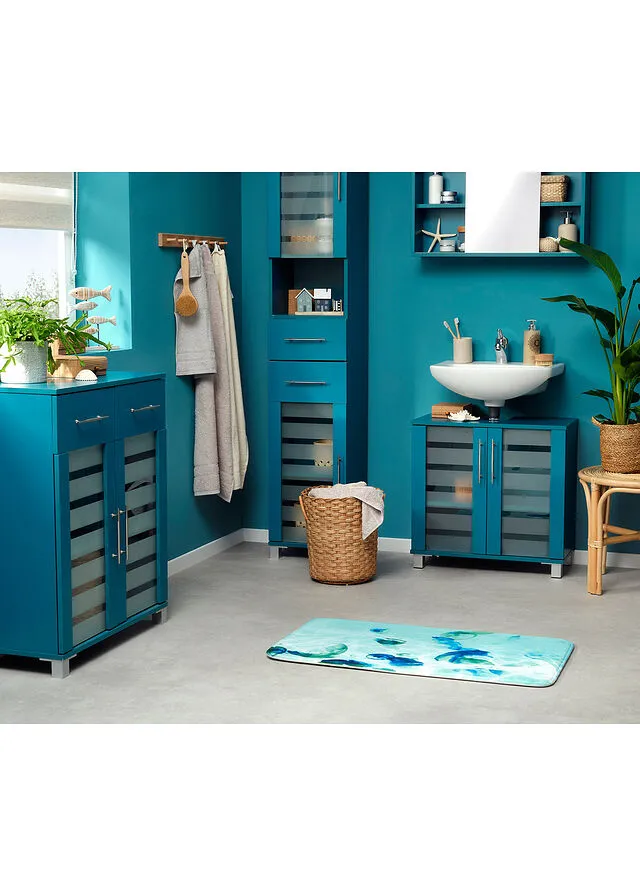 Alfombra de baño Azul petróleo